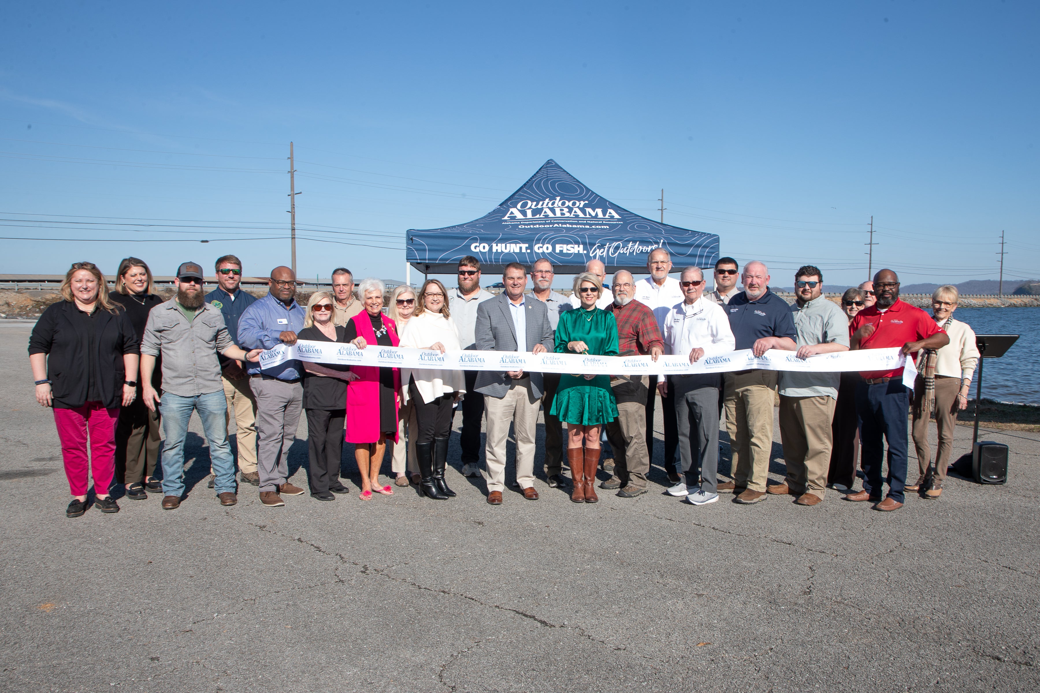 ADCNR and Partners Celebrate Renovation of Brown’s Creek Public Boat Ramp on Lake Guntersville in North Alabama. Photo by Billy Pope, ADCNR