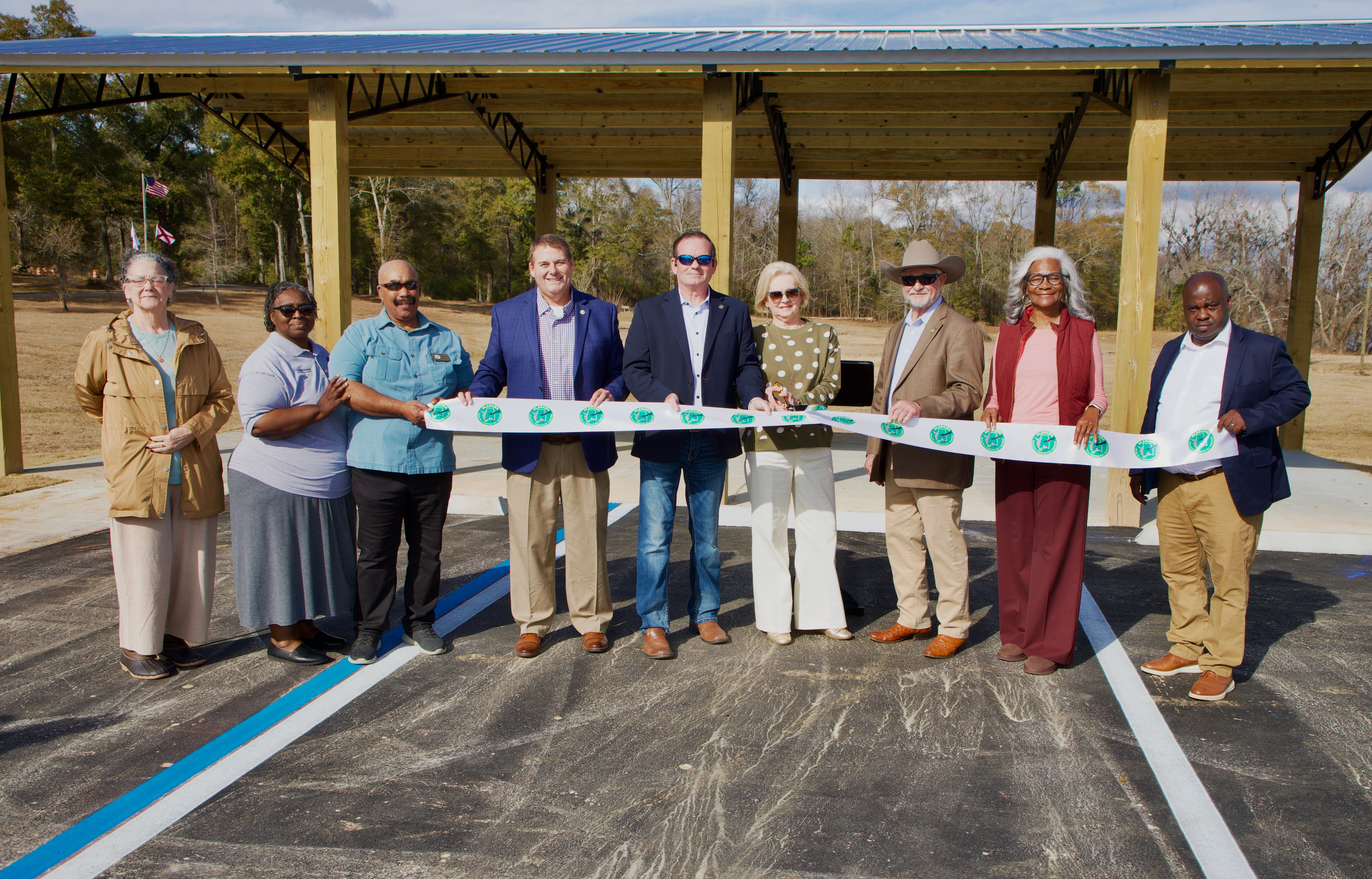 1-ADCNR Commissioner Chris Blankenship was joined by Alabama State Senator Jack Williams, State Representative Shane Stringer, Mount Vernon Mayor Eric Peoples, and other local officials for a ribbon cutting ceremony to celebrate the reopening of the recently renovated J.E. Turner Mount Vernon Public Boat Ramp located just east of Mount Vernon in south Alabama, on Thursday, January 30, 2025.