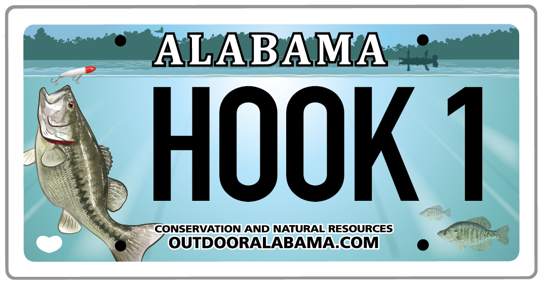 Freshwater Fishing License Plate