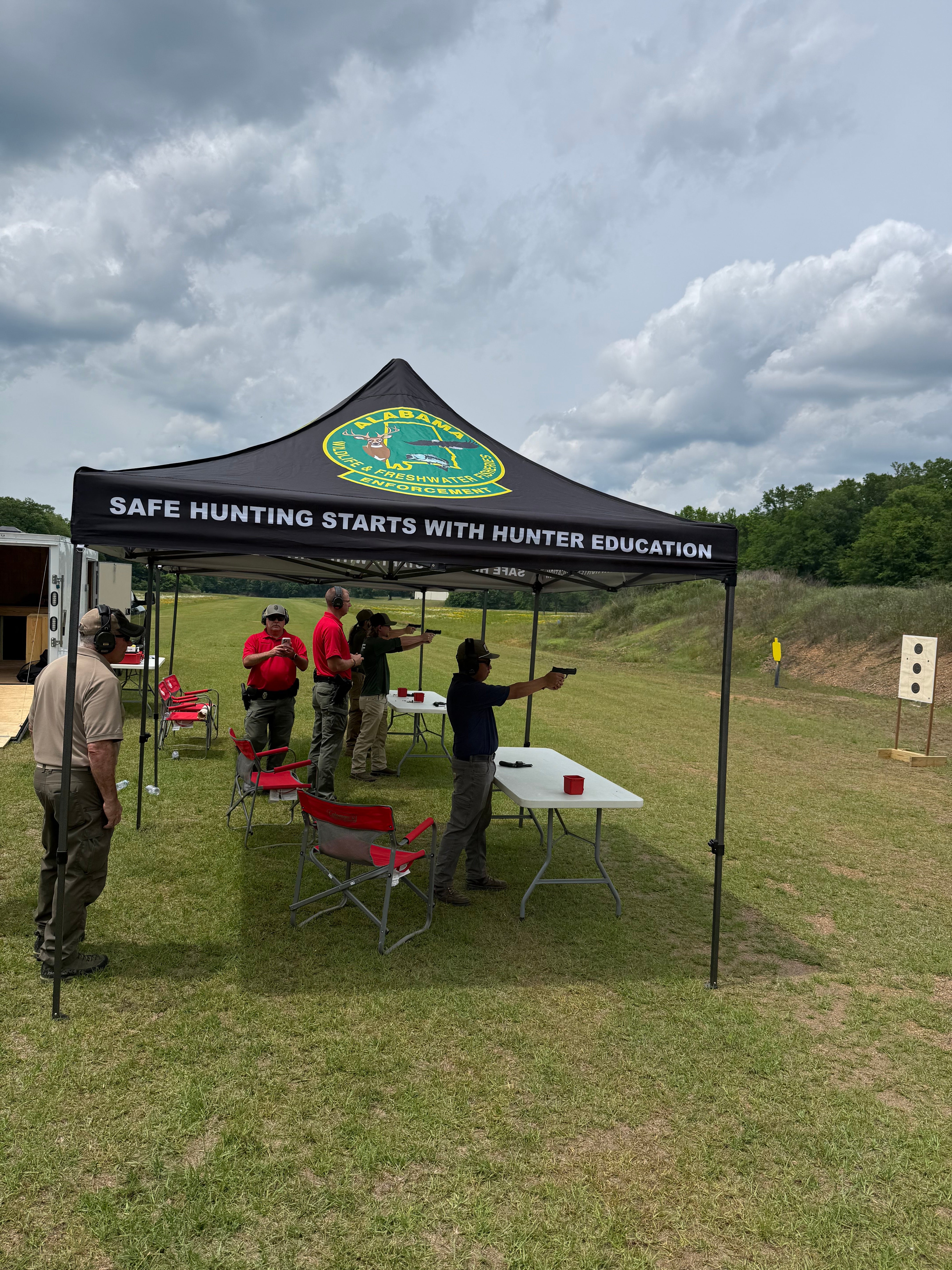 LDWF staff participating in Firearms 101 class.