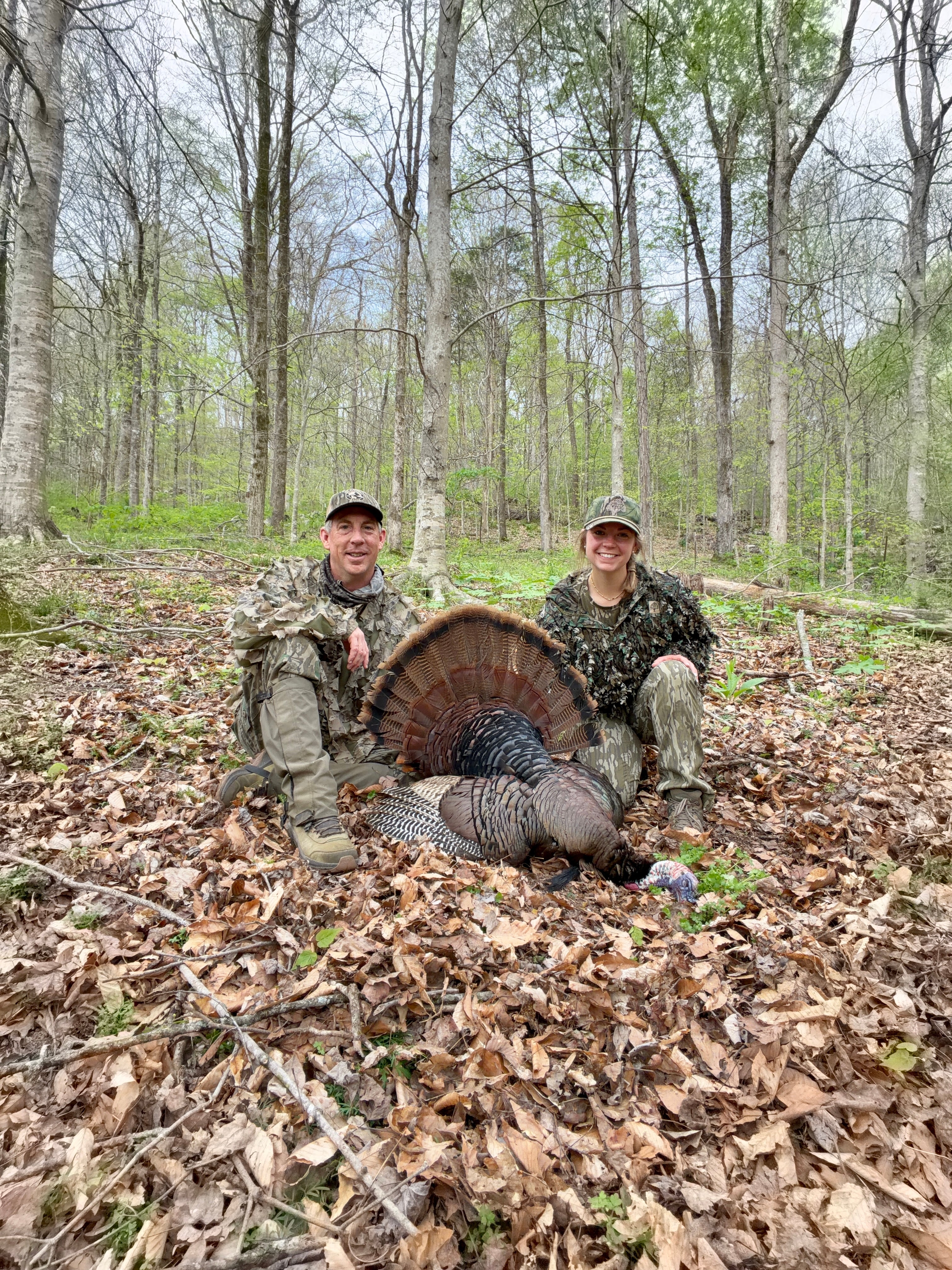 Dad and I with my first turkey of the season!
