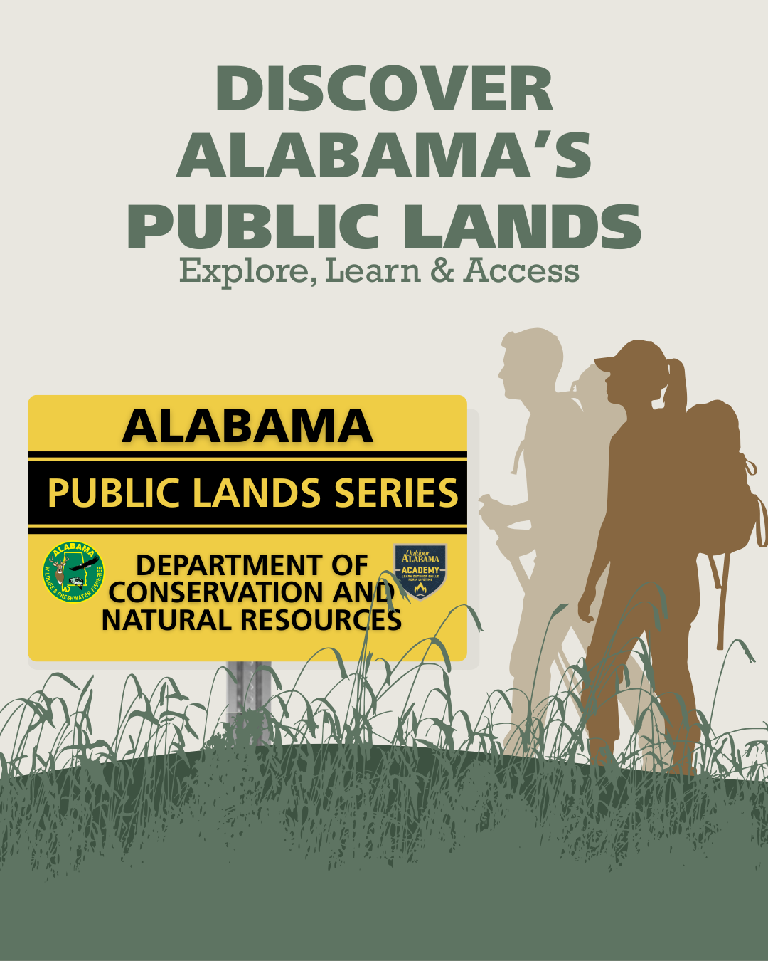 Discover Alabama's Public Lands Graphic