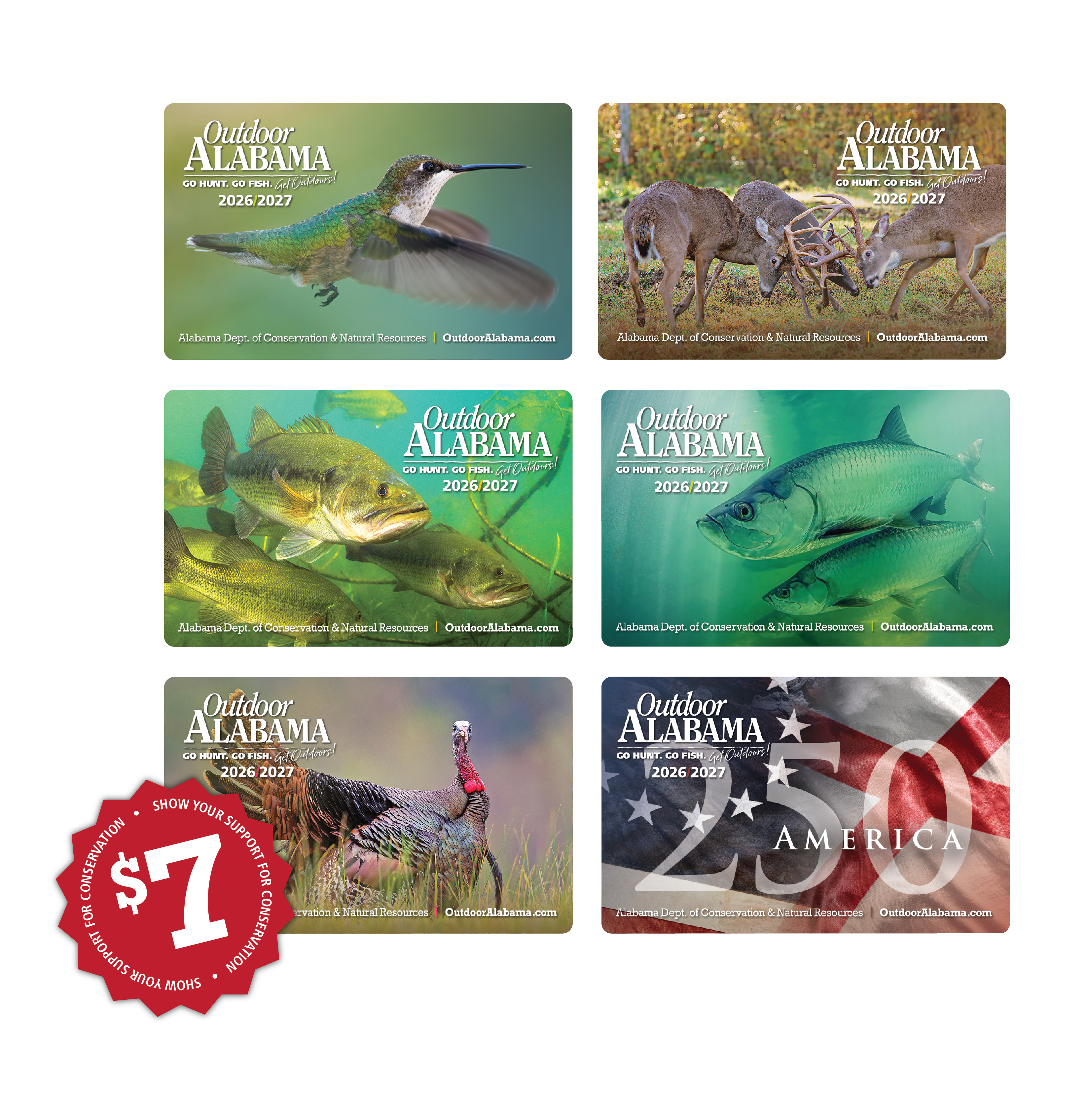 2026-2027 Alabama Hard License Cards