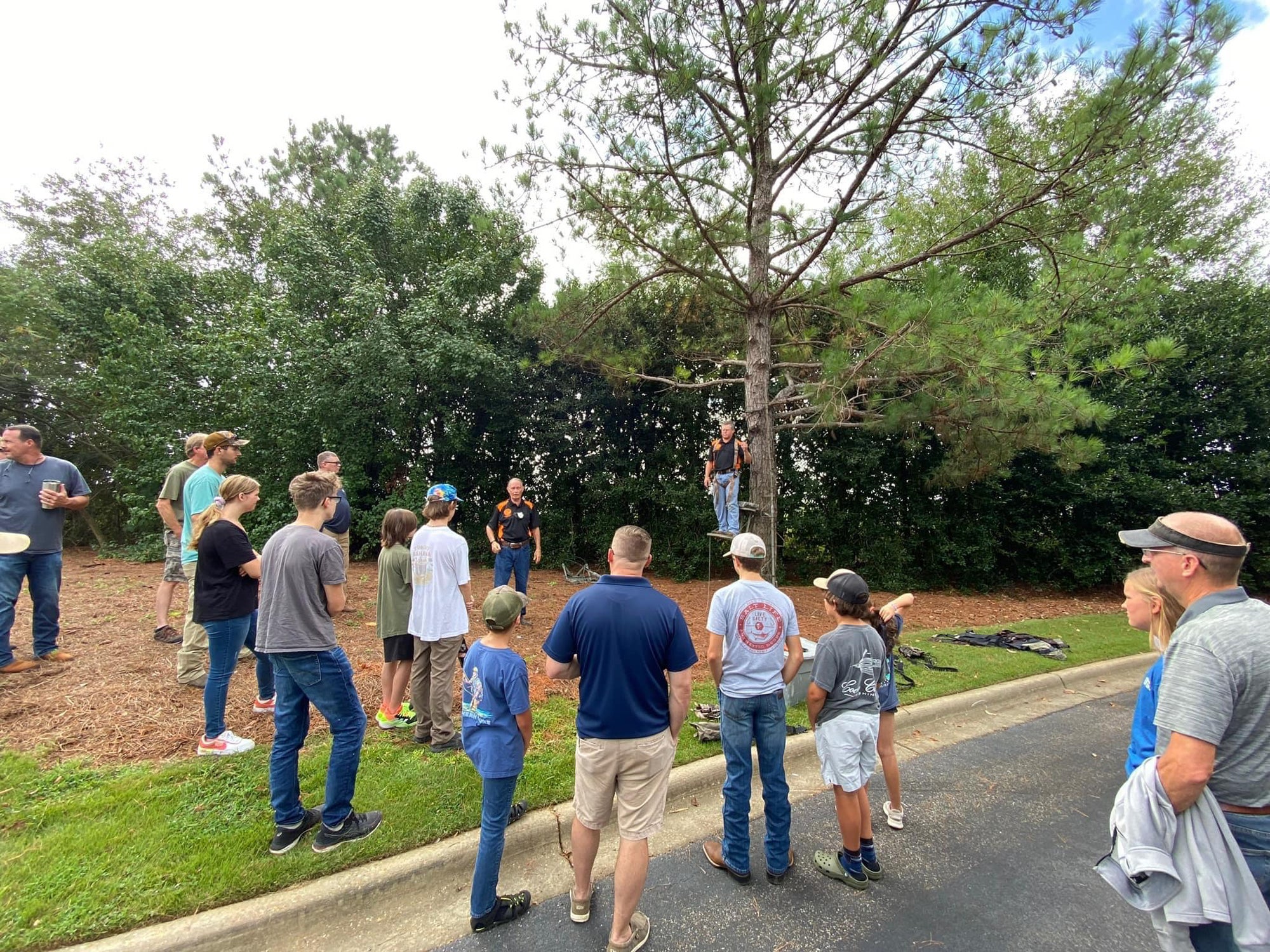 Tree stand safety is just one of the topics covered during ADCNR hunter education classes