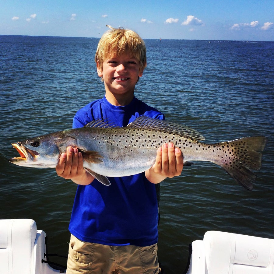 Speckled Trout caught by kid